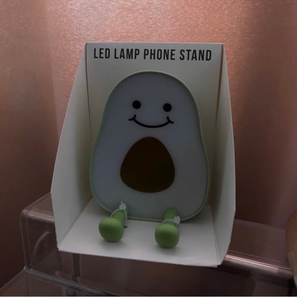 Target Bullseye RARE HTF ITEM LED LAMP PHONE STAND AVOCADO - Picture 3 of 4
